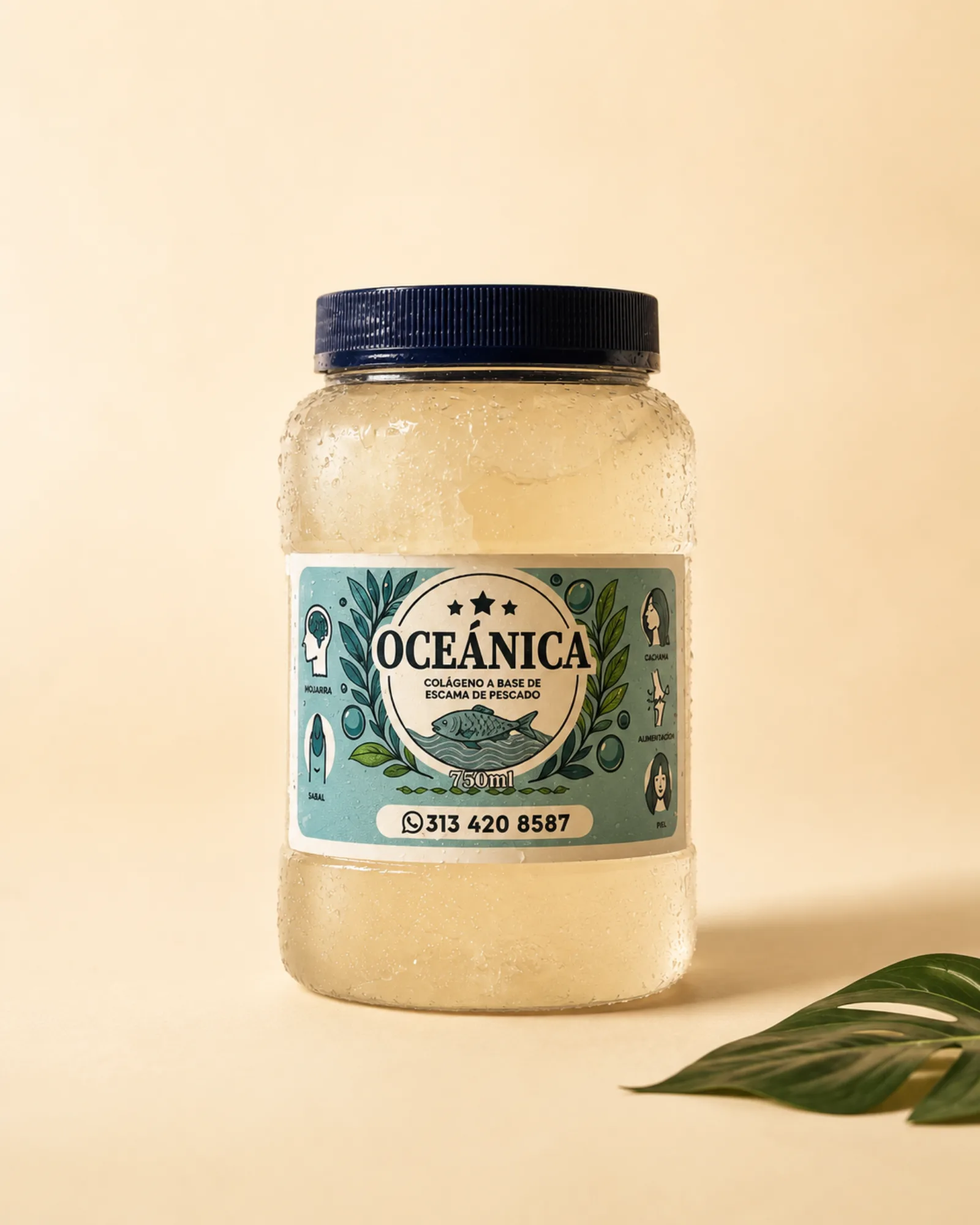 Oceánica 750 ml — tarro frontal