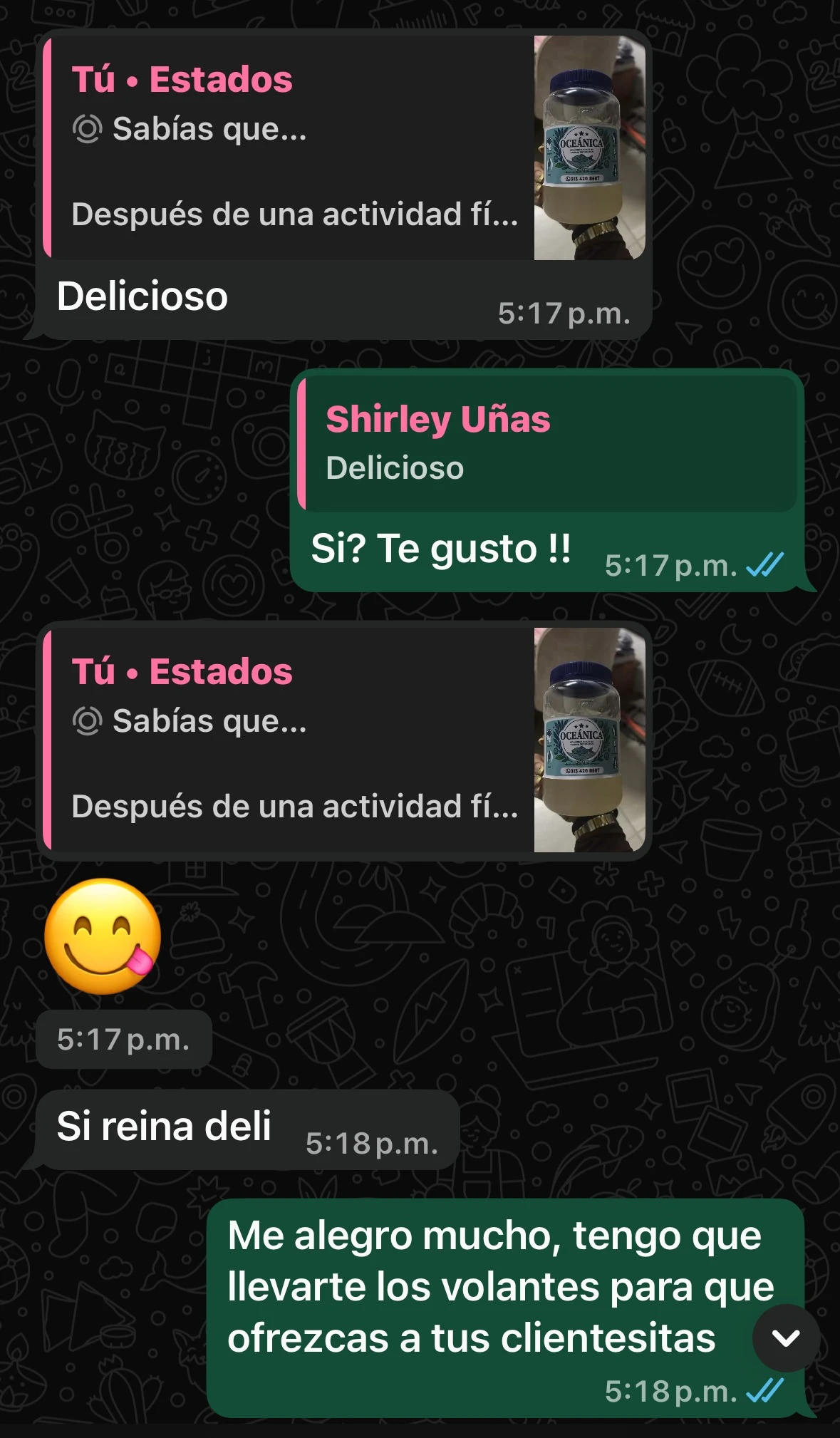 Conversación real con cliente Oceánica