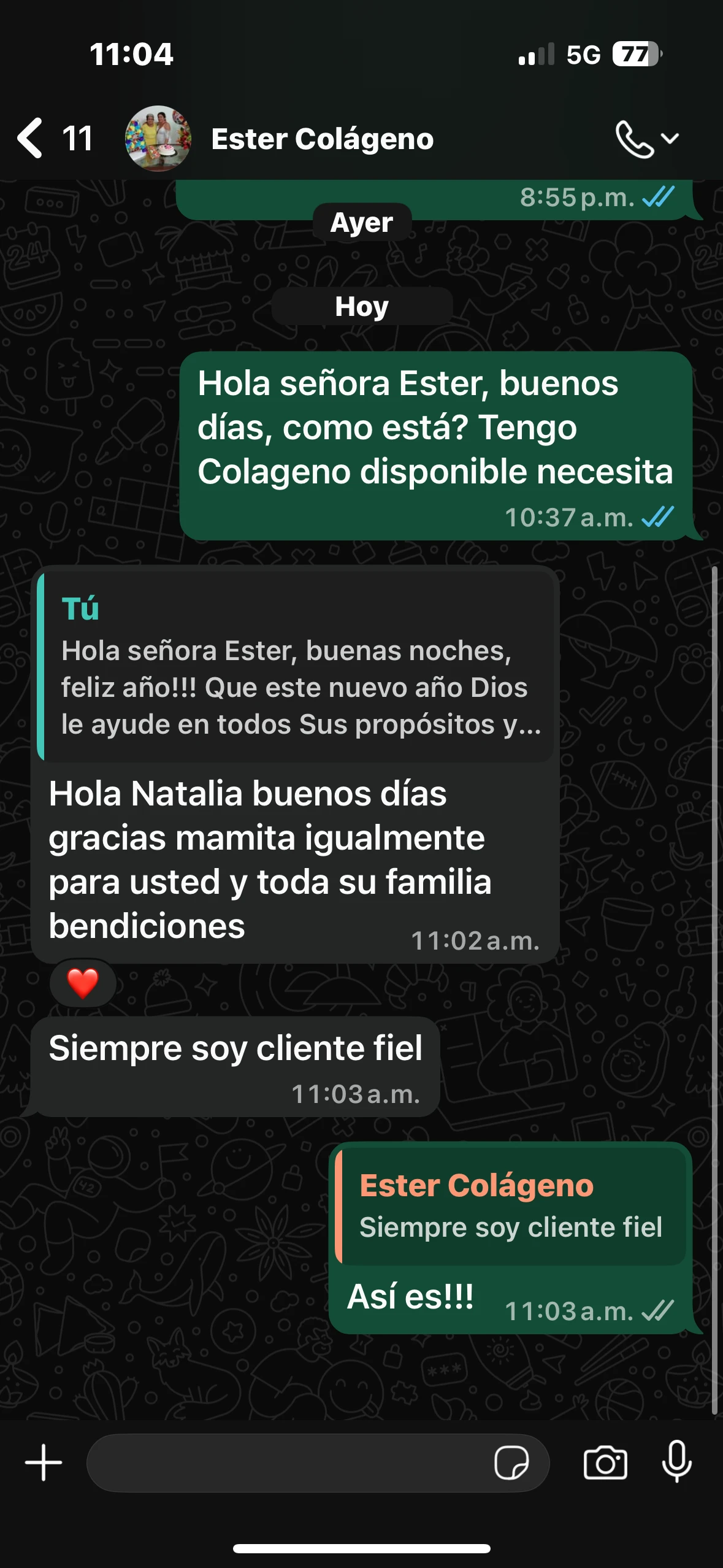 Conversación real con cliente Oceánica