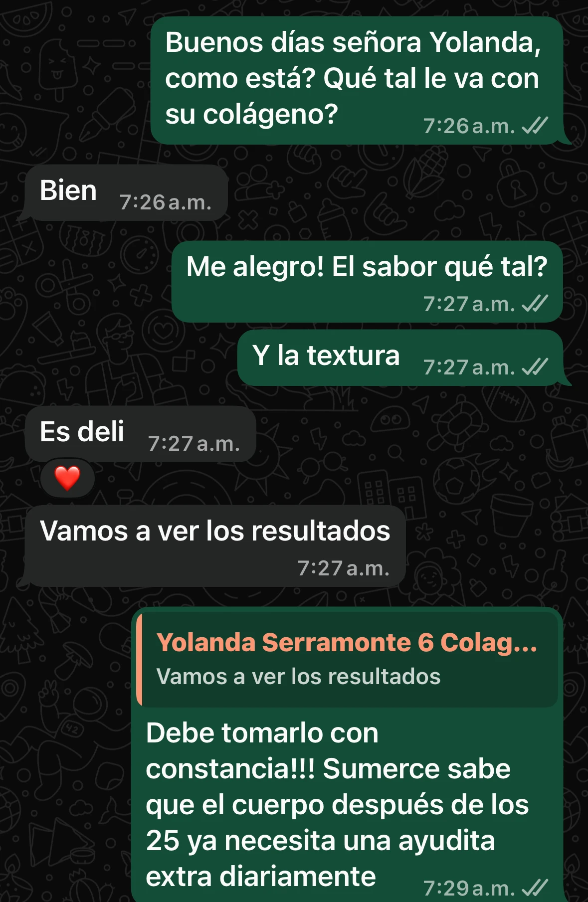 Conversación real con cliente Oceánica