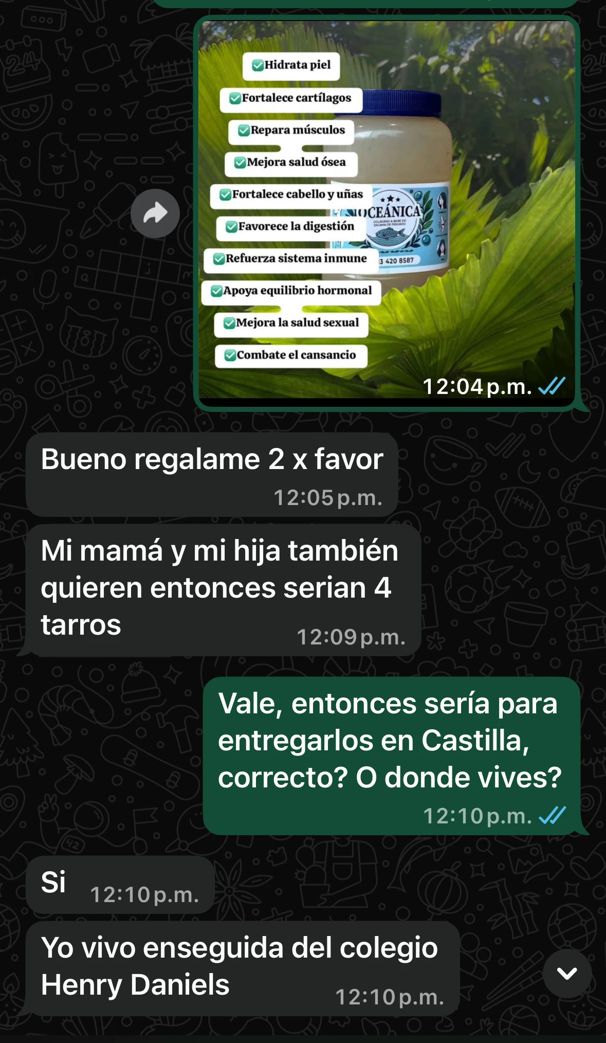 Conversación real con cliente Oceánica