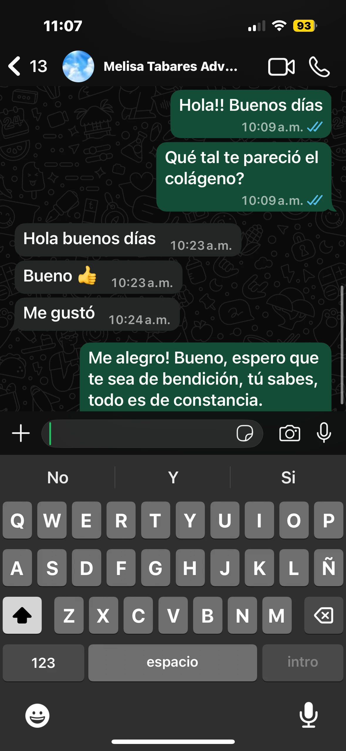 Conversación real con cliente Oceánica