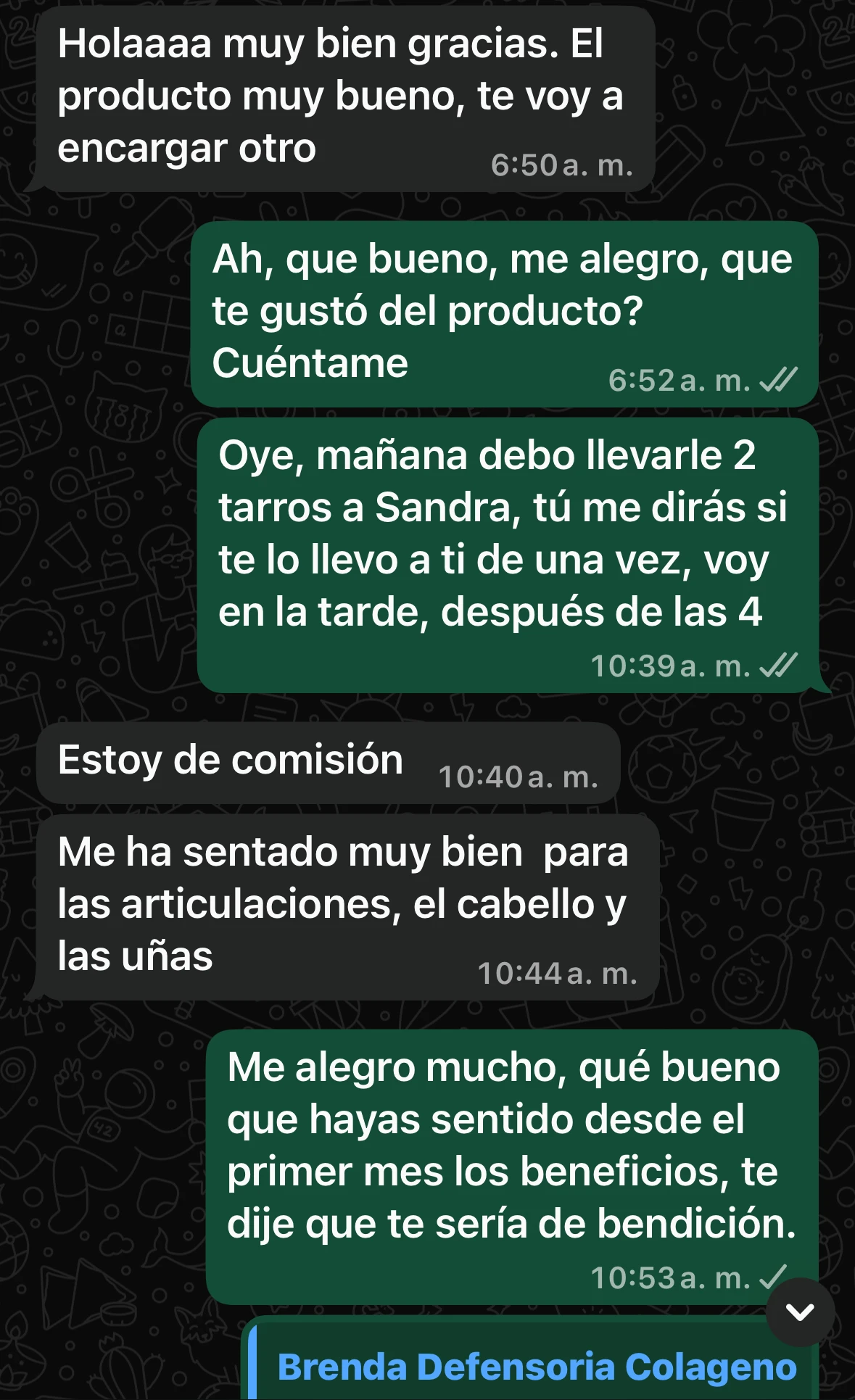 Conversación real con cliente Oceánica
